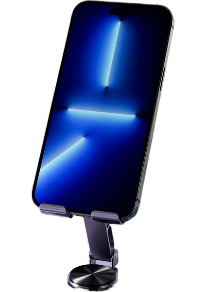 Popüler Tamamen Metal 360 Derece Dönen Katlanır Canlı Cep Telefonu Tutucusu (Yurt Dışından)