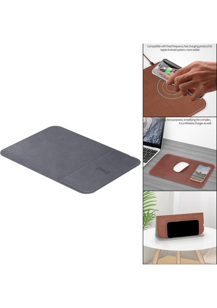 Katlanabilir 15W Mouse Pad Telefonları Gri (Yurt Dışından) indirimleri