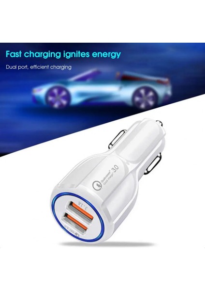 Usb Şarj Aleti 12/24v Evrensel Led Göstergesi Çift Bağlantı Noktalı Otomatik Şarj Cihazı Hızlı Şarj Qc3.0 Bowling Araba Şarjı Otomobil Için (Yurt Dışından) fırsatları