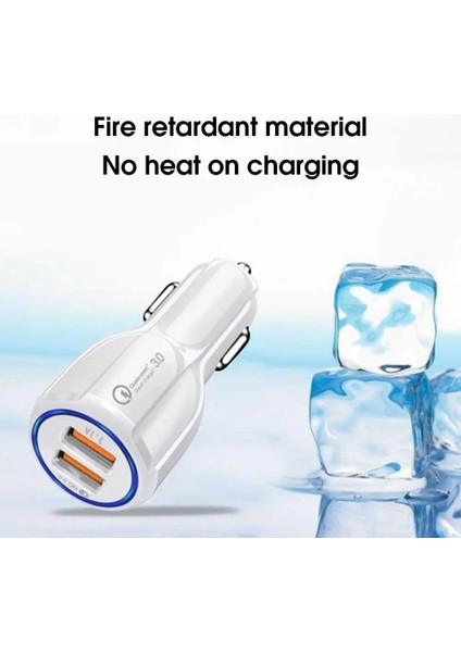 Usb Şarj Aleti 12/24v Evrensel Led Göstergesi Çift Bağlantı Noktalı Otomatik Şarj Cihazı Hızlı Şarj Qc3.0 Bowling Araba Şarjı Otomobil Için (Yurt Dışından) indirimleri