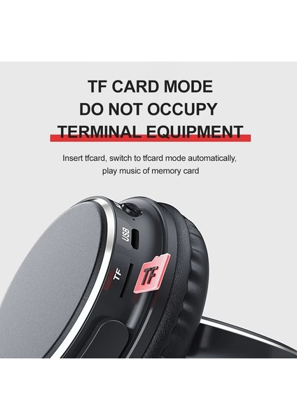 VJ901 Bluetooth 5.0 Kablosuz Kulaklık Hıfı Kulaklık Spor Oyun Mikrofonlu Katlanabilir Aşırı Kulak Stereo Tf Kart Mp3 Aux Fonksiyonu (Yurt Dışından) fiyatları