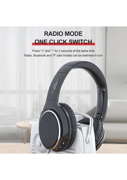 VJ901 Bluetooth 5.0 Kablosuz Kulaklık Hıfı Kulaklık Spor Oyun Mikrofonlu Katlanabilir Aşırı Kulak Stereo Tf Kart Mp3 Aux Fonksiyonu (Yurt Dışından) modelleri