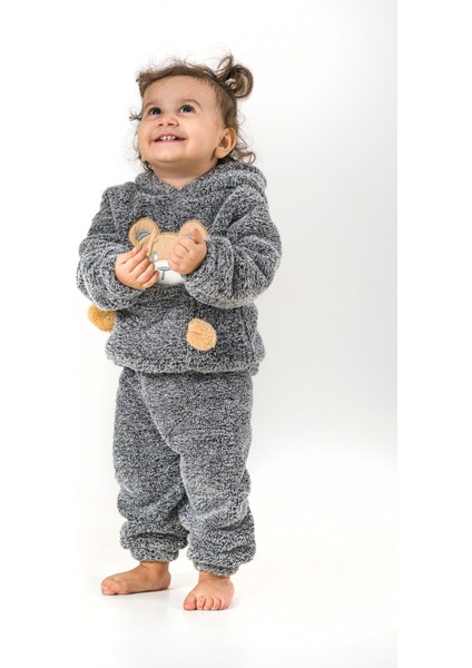 Welsoft Peluş Unisex Kışlık Bebek Takımları Çocuk Giyim Bebek Kıyafeti çocuk kostümü Welsoft Takım