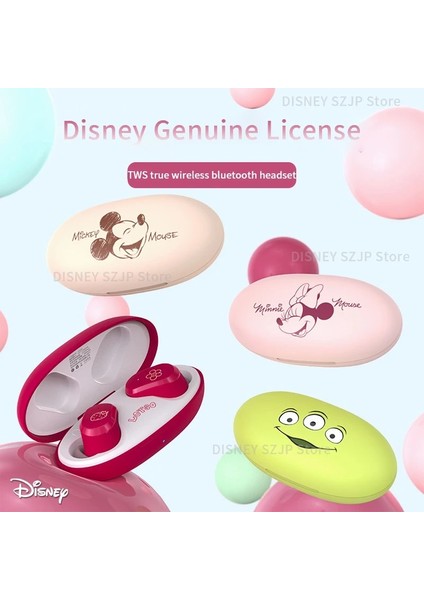 Disney DN02 Çakıl Şekli Taşınabilir Kulaklık Hıfı Ses Mini Kablosuz Bluetooth Kulaklık Dokunmatik Kontrol Düşük Gecikme Noel Hediyesi (Yurt Dışından)