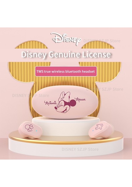 Disney DN02 Çakıl Şekli Taşınabilir Kulaklık Hıfı Ses Mini Kablosuz Bluetooth Kulaklık Dokunmatik Kontrol Düşük Gecikme Noel Hediyesi (Yurt Dışından)