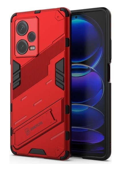 Xiaomi Redmi Note 12 Pro Plus 5g Sabit Pc+ Yumuşak Tpu Telefon Kılıfı Damla Geçirmez Kickstand Koruyucu Kapak (Yurt Dışından)