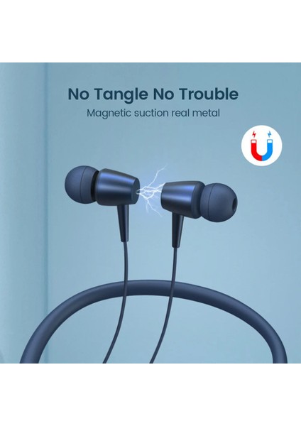 Olaf Tws Bluetooth Kulaklık Manyetik Kablosuz Kulaklıklar Boyun Bandı Kulaklık Spor Koşu Su Geçirmez Mikrofonlu Kulaklık Tf Hafıza Kartı (Yurt Dışından)