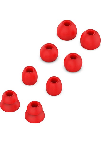 Replacement Silicone Ear Tips Earbuds Buds Set Compatible With Beats By Dr Dre Powerbeats Pro Wireless Earphones (Red) (Yurt Dışından)