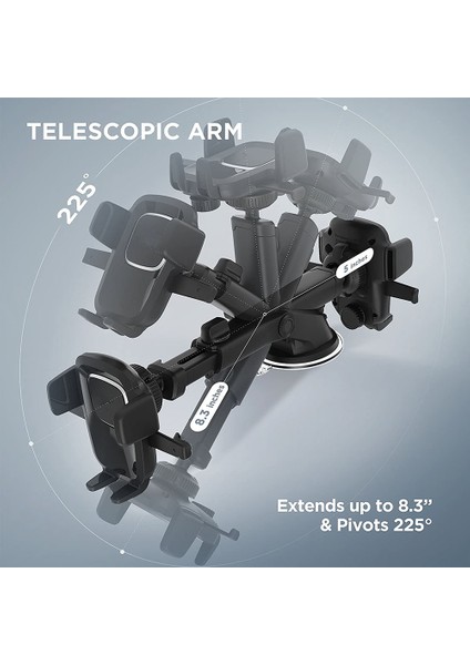 Easy One Touch 5 Kontrol Paneli ve Ön Cam Iphone, Samsung, Moto, Huawei, Nokia, Lg, Akıllı Telefonlar Için Evrensel Araç Montajlı Telefon Tutucu Masa Standı (Yurt Dışından) modelleri