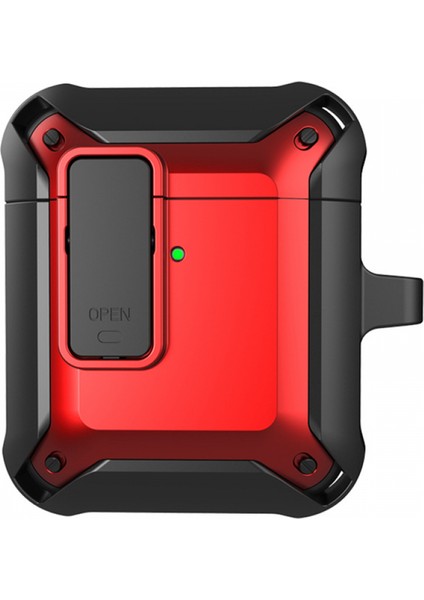 Applicable To Protective Cover 1 / 2 Bumblebee With Switch Protective Cover Apple Earphone Cover New（black/red） (Yurt Dışından)