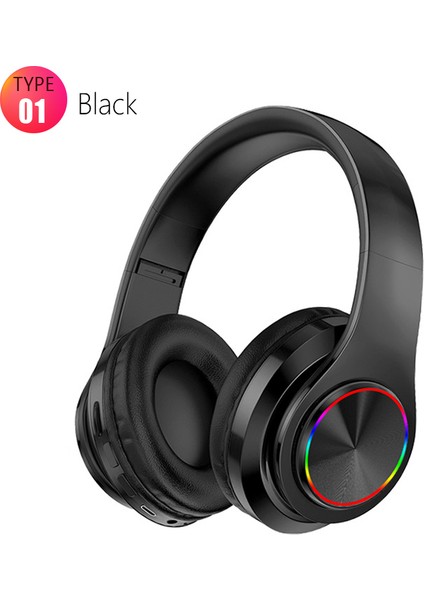 Kablosuz Bluetooth Kulaklık Kulak Üstü Katlanabilir Renkli Stereo Bilgisayar Kablosuz Kulaklık Gürültü Önleme Hıfı Oyun Kulaklığı (Yurt Dışından)