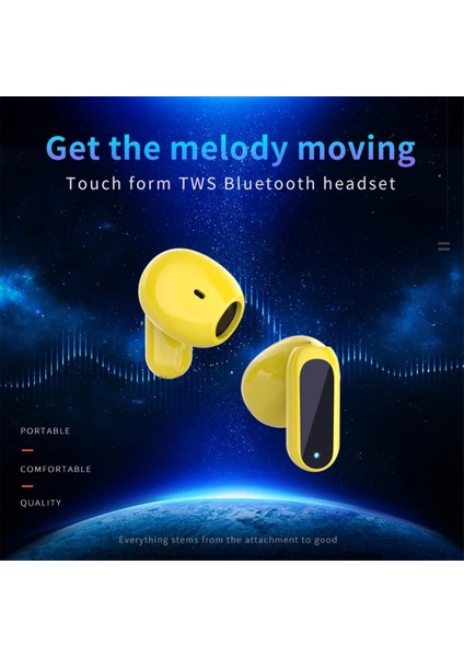 E60 Tws Bluetooth 5.0 Mikrofonlu Kulaklıklar Hifi 9d Stereo Ses Kulaklık Gürültü Azaltıcı Dokunmatik Kontrol Kablosuz Spor Kulaklık (Yurt Dışından)