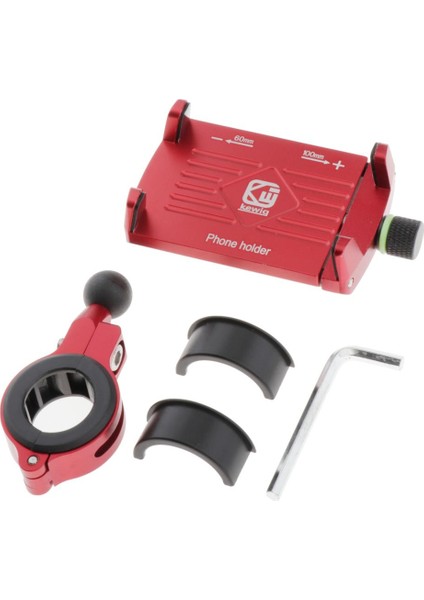 Motosiklet Gidonu Telefon Tutucusu Alüminyum Alaşım Kırmızı (Yurt Dışından) fiyatları