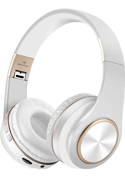 Mp3 Çalar Gürültü Önleyici Kulaklıklar Blutooth T8 Ses Kablosu ile Katlanabilir Bluetooth Kulaklık Hedset Kulaklık Büyük Kulak Telefonları (Yurt Dışından) fiyatları