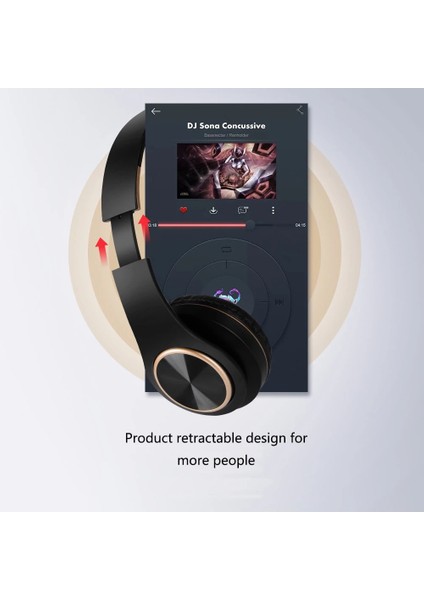 Mp3 Çalar Gürültü Önleyici Kulaklıklar Blutooth T8 Ses Kablosu ile Katlanabilir Bluetooth Kulaklık Hedset Kulaklık Büyük Kulak Telefonları (Yurt Dışından) fırsatları