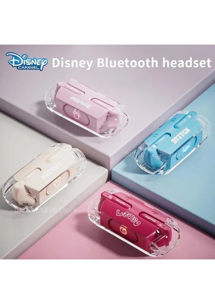 Yeni Disney Stitch Q54 Kablosuz Bluetooth Kulaklık Sevimli Ruj Şekillendirici Kulaklıklar Hifi Ses Kulaklık Akıllı Dokunmatik Düşük Gecikme (Yurt Dışından)