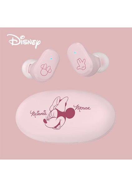 Disney DN02 Çakıl Şekli Taşınabilir Kulaklık Hıfı Ses Mini Kablosuz Bluetooth Kulaklık Dokunmatik Kontrol Düşük Gecikme Noel Hediyesi (Yurt Dışından)