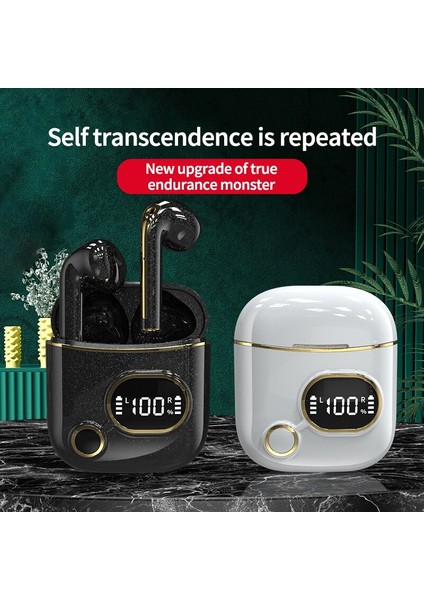 X25 Dijital Ekran 5.2 Bluetooth Kulaklık Kablosuz Bluetooth Kulaklık Binaural Akıllı Inear Tws Dokunmatik Spor Ses Kulak Tıkacı (Yurt Dışından)