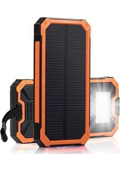 Solar Powerbank Güneş Enerjili 18000 Mah 6 LED Işık Powerbank