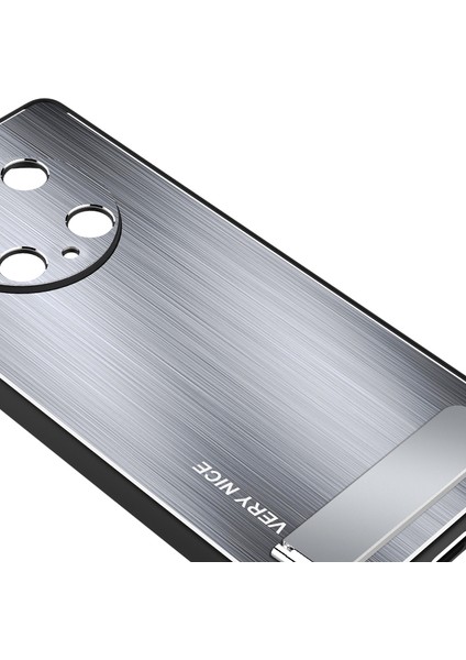Huawei Mate 50 Pro 4g Kickstand Telefon Kasası Fırçalanmış Alüminyum Alaşım Tpu Kenar Şok Geçirmez Kapak (Yurt Dışından) modelleri
