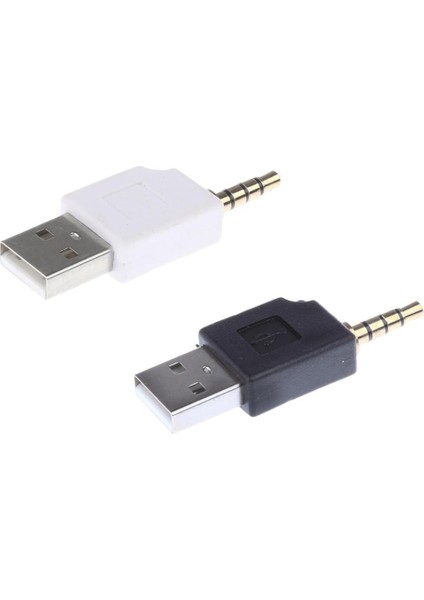 2x Usb'den 3,5 Mm'ye Dönüştürücü Adapt Fiş'nci Için (Yurt Dışından)