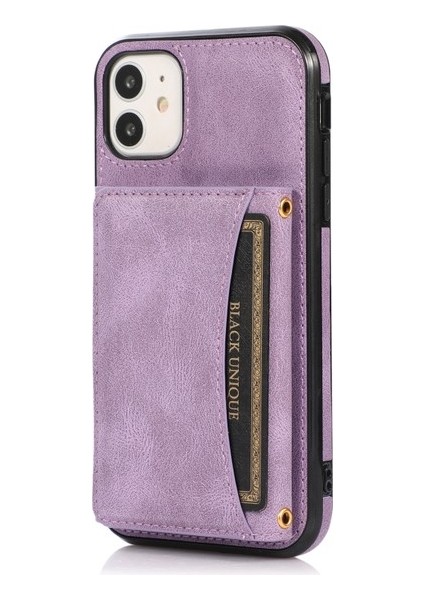 Apple iPhone 11 6,1 Inç Kılıfı Için Çoklu Kart Yuvası ve Kickstand Tasarımı (Yurt Dışından)