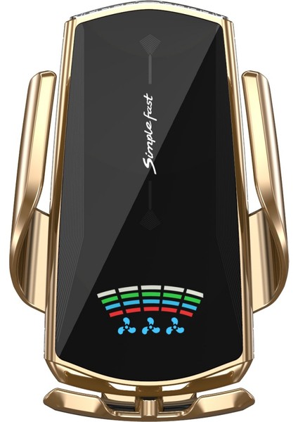 Kablosuz Araç Şarj Cihazı, 10w Qi Hızlı Şarj Otomatik Sıkma Araç Montajı Ön Cam Pano Hava Firar Telefon Tutucu İphone 11 11 Pro Max Xs Max Xs Xr X (Yurt Dışından)