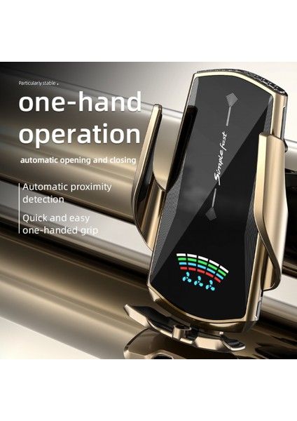 Kablosuz Araç Şarj Cihazı, 10w Qi Hızlı Şarj Otomatik Sıkma Araç Montajı Ön Cam Pano Hava Firar Telefon Tutucu İphone 11 11 Pro Max Xs Max Xs Xr X (Yurt Dışından) fırsatları
