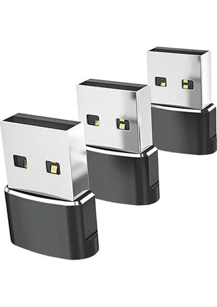 3pcs Type-C 3.1-Usb 2.0 Adaptör Şanzımanı Kulaklıklar Için Siyah (Yurt Dışından)