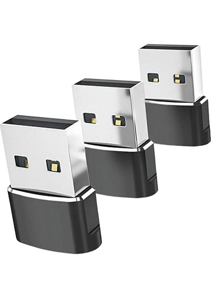 3pcs Type-C 3.1-Usb 2.0 Adaptör Şanzımanı Kulaklıklar Için Siyah (Yurt Dışından)