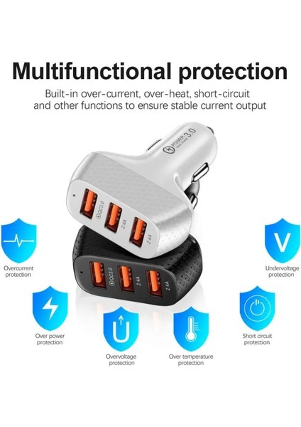 Araç Şarj Cihazı Çakmak Için Akıllı Telefon Usb Adaptörü Cep Telefonu Şarj Cihazı Çift Usb Hızlı Şarj Iphone Xiaomi Huawei Için (Yurt Dışından) fırsatları