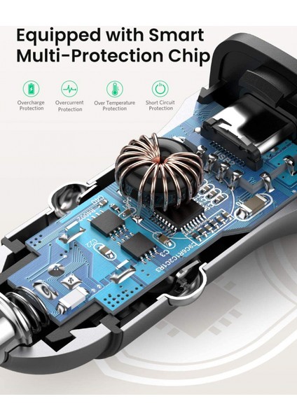 24w Type-C Pd 4.0 Ve Qc 3.0 Usb Hızlı Araç Şarj Cihazı (Yurt Dışından) modelleri
