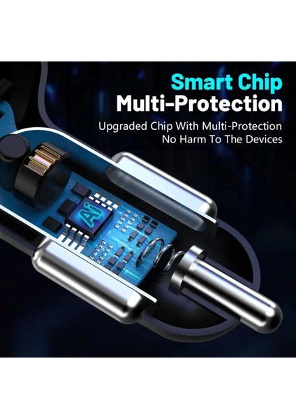 Araç Şarj Cihazı 3.1a Dördü Bir Arada Dijital Ekran Araç Şarj Cihazı Çok Portlu Şarj Adaptörü Araba Dört Çekili Telefon Mobil Şarj Cihazı H8z6 (Yurt Dışından) fırsatları