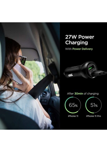 Usb Taşımai 20w Hızlı Araç Şarj Cihazı (Pd20w+Qc3.0 Hızlı Şarj 20w) Beyaz (Yurt Dışından) modelleri