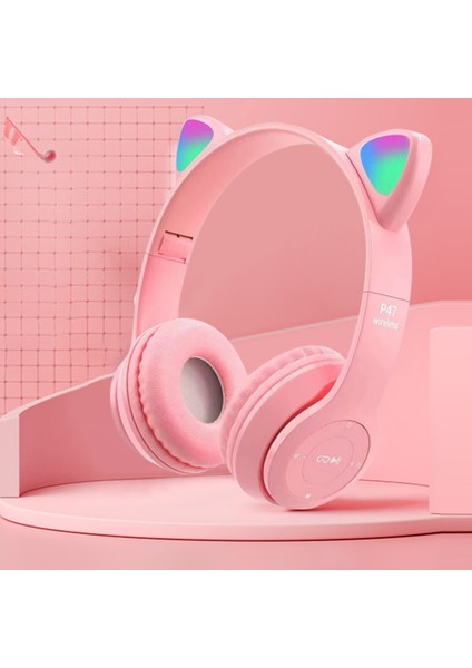 Kablosuz Bluetooth Kulaklık Kedi Kulak Oyun Kulaklığı Glow Işık Kask Sevimli Spor Müzik Kulaklık Çocuklar Için Kız Hediyeler (Yurt Dışından) fiyatları