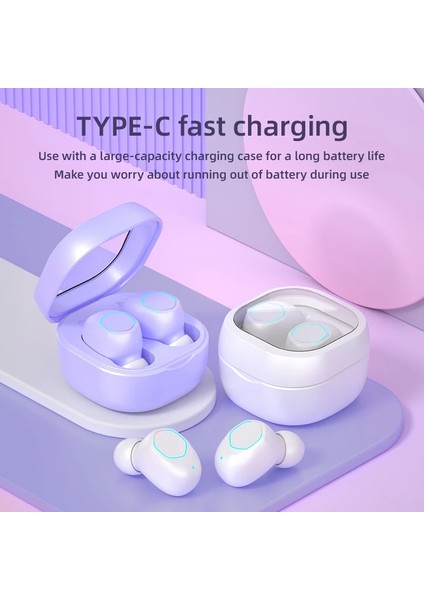 M21 Tws Bluetooth 5.2 Kulaklık Kablosuz Earpoddings Kulak Içi Stereo Eller Serbest Hd Çağrı Hıfı Kulaklık Kulakiçi Mikrofonlu 2023 (Yurt Dışından)