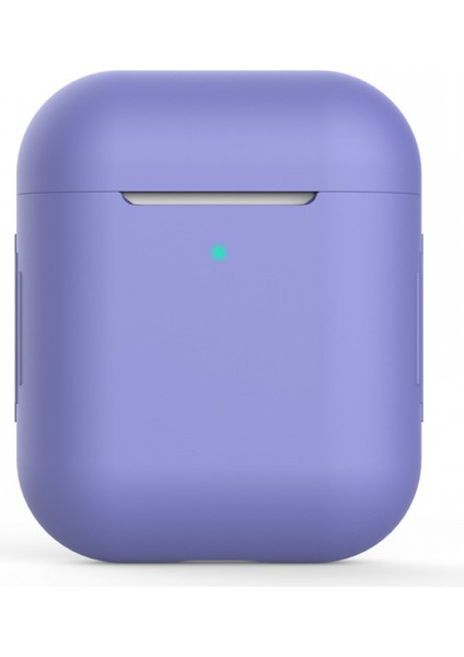Simple Protective Case Is Suitable For Apple Wireless Bluetooth Headset Silicone Anti Falling Protective Case 1 / 2 Generation Universal Case（blue Purple） (Yurt Dışından)