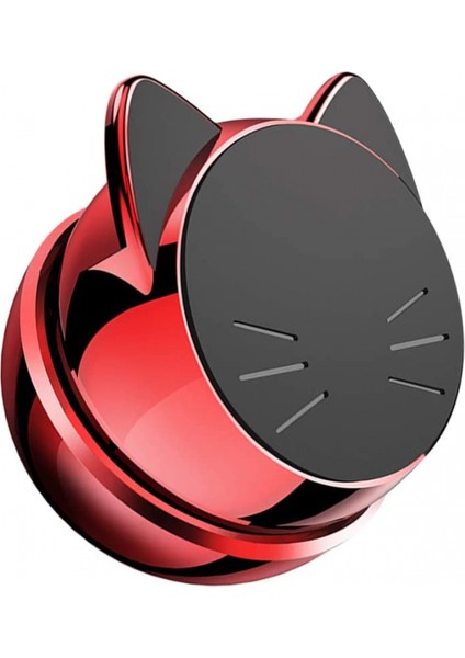 Araç Telefonu Tutucu Kedi Şekilli Manyetik Araca Monte 360 Derece Evrensel Braket Araç Telefonu Tutucu Çıkış Telefon Braketi (Yurt Dışından)