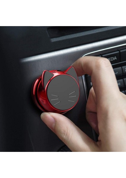 Araç Telefonu Tutucu Kedi Şekilli Manyetik Araca Monte 360 Derece Evrensel Braket Araç Telefonu Tutucu Çıkış Telefon Braketi (Yurt Dışından) fırsatları