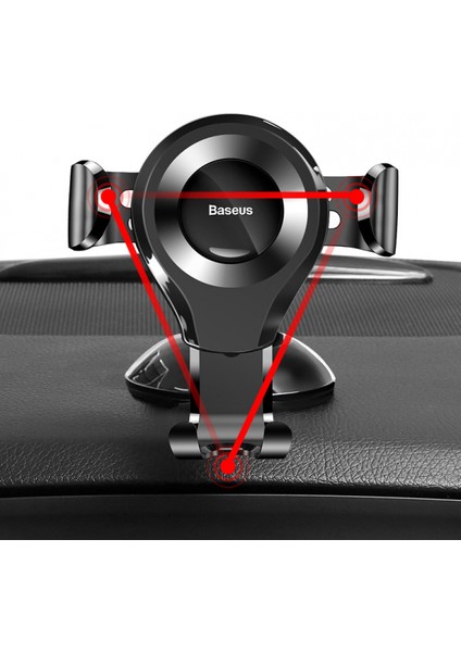 Vantuz Yerçekimi Araç Montaj Aparatı Araç/araç Telefonu Montaj Aparatı, Siyah, Teleskopik, Kullanımı Kolay Siyah Gümüş (Yurt Dışından) fırsatları