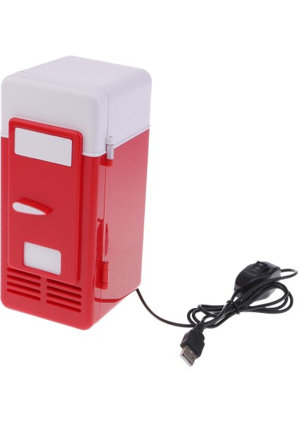 Dayanıklı Mini USB Buzdolabı Isı ve Soğuk LED Işıırmızı (Yurt Dışından) fırsatları
