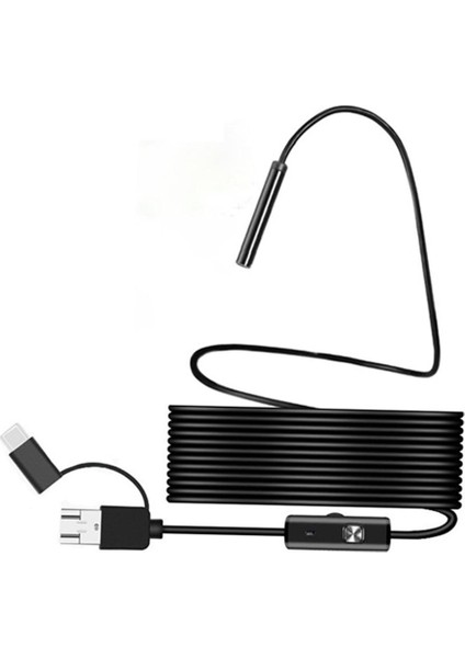 Endoskop Kamera Android Için 2.0 Mp 8mm Wifi Yılan Kamera 5m (Yurt Dışından)