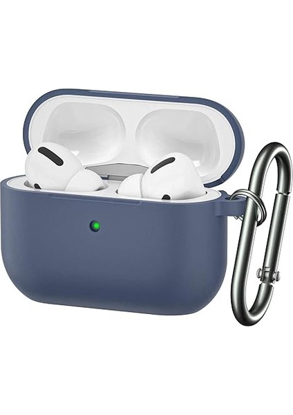 Pro Case,soft Silicone Skin Cover Shock-Absorbing Protective Case With Keychain For Apple Pro [front LED Visible]alaskan Blue (Yurt Dışından)