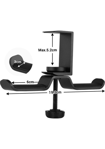 Evrensel Metal Kulaklık Çift Kulaklık Altında Askı (Yurt Dışından) modelleri