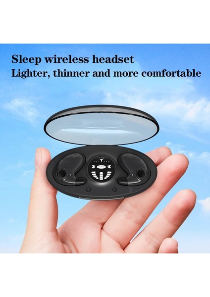Yeni Uyku Kablosuz Bluetooth Kulaklık Mikrofonlu Kulaklık Kulaklık Mini Kulaklık Tws Stereo Kulaklık Su Geçirmez Kulak Içi (Yurt Dışından)