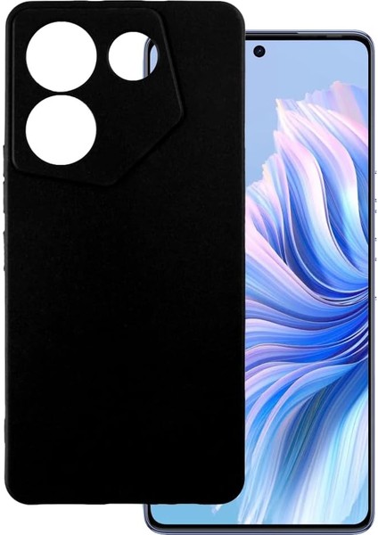 Tecno Camon 20 Pro 5g Ultra Ince Telefon Kılıfı Jel Puding Yumuşak Silikon Telefon Kılıfı Tecno Camon 20 Pro 5g 6.67 Inç Siyah (Yurt Dışından)