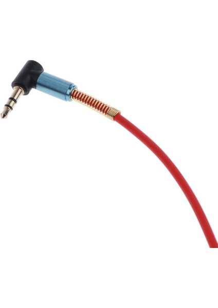 2x 90 Derece Dik Açı 3,5 mm Erkek - Erkek Konnektör Ses Jakı Spiral Kablo - Renk Seçin (Yurt Dışından) fırsatları
