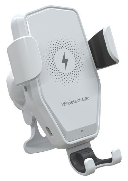 15W Type-C Android Çift Girişli Kablosuz Araç Şarj Cihazı - Beyaz Tam Paket Çift Girişli 15W Kablosuz Şarj Cihazı (Tek Parça) (Yurt Dışından)