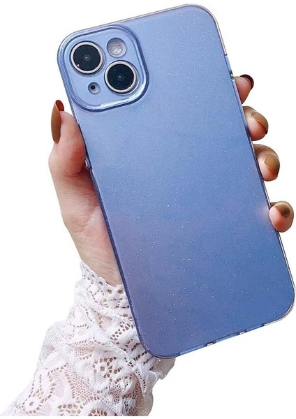 IPHONE15 Kılıfı ile Uyumlu Glitter Bling Sevimli Kadın Kız Telefon Kılıfı iPhone 15-Blue Için Yumuşak Pırıltı Pırıltılı Koruyucu Kılıf (Yurt Dışından)