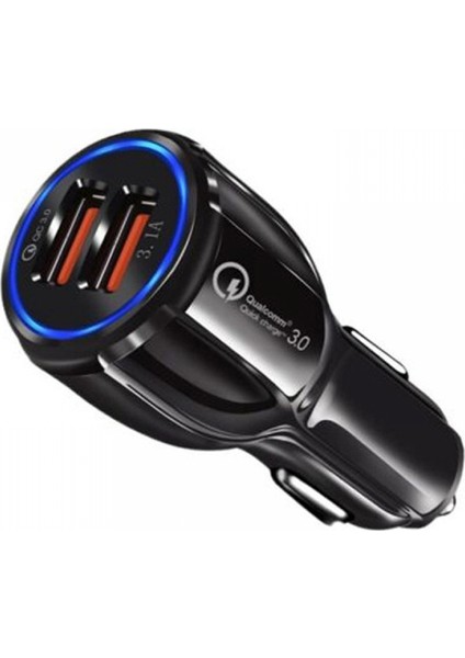 Adaptif Hızlı Şarj Araç Şarj Cihazı, Vectortech Çift USB Araç Adaptörü Çakmak Güç Çıkışı Samsung Galaxy S8 S9 S10E S10 Plus Note 8 9, iPhone 6 7 8 x Xr Xs Max, Ipad'ler (Siyah) ile (Yurt Dışından)